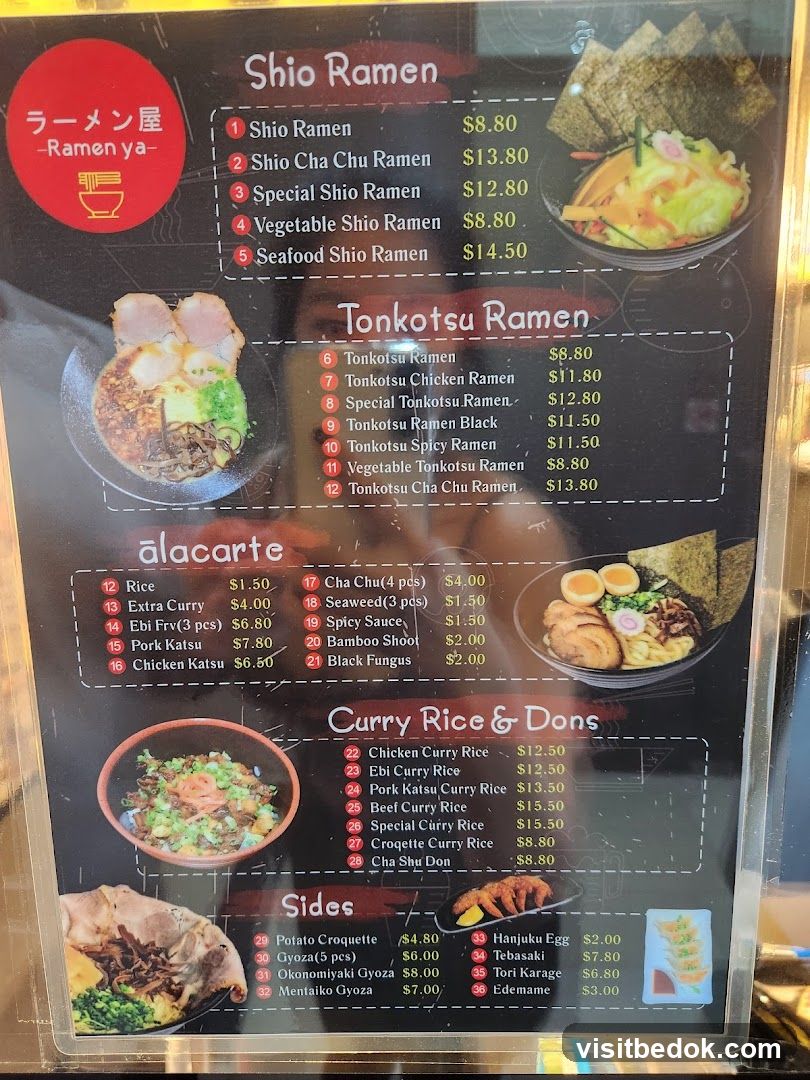 Ramen Menu