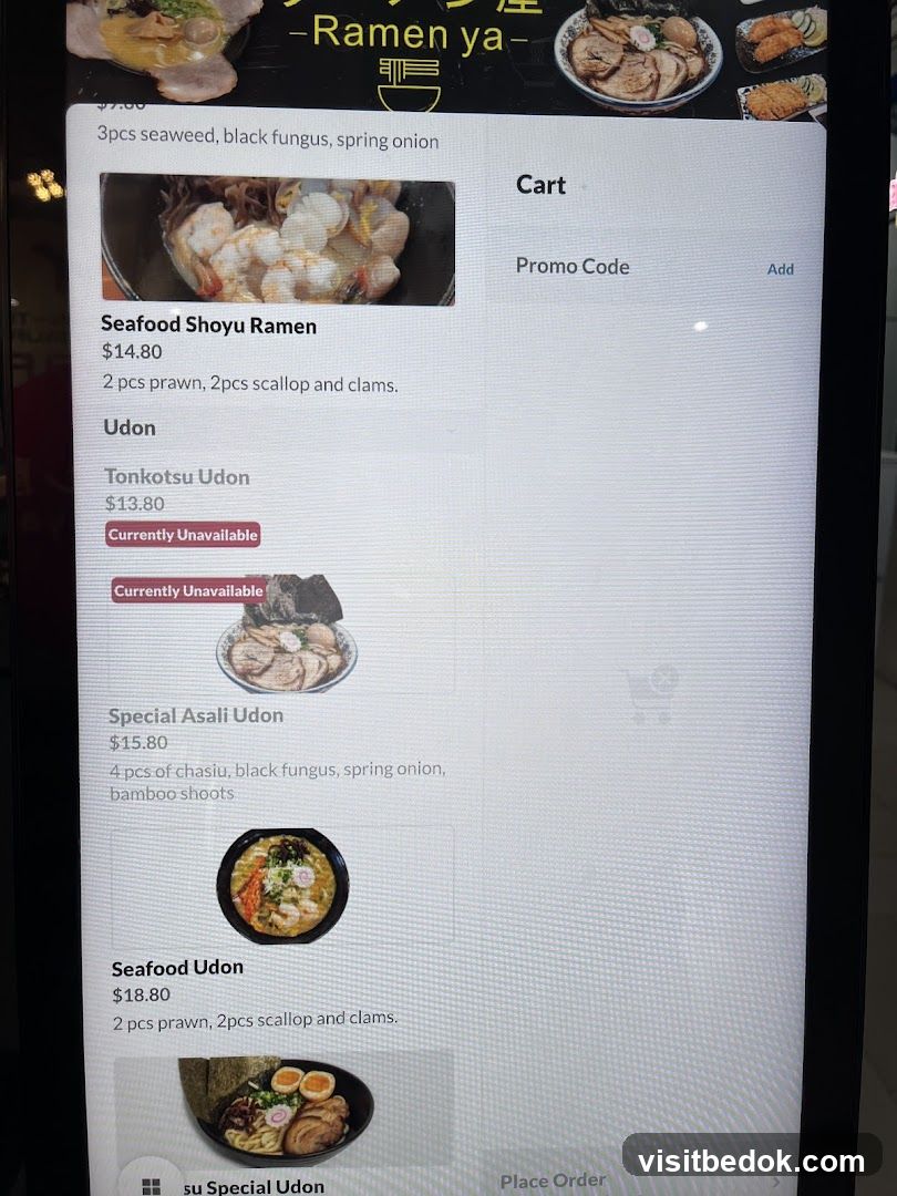 Ramen ya Menu