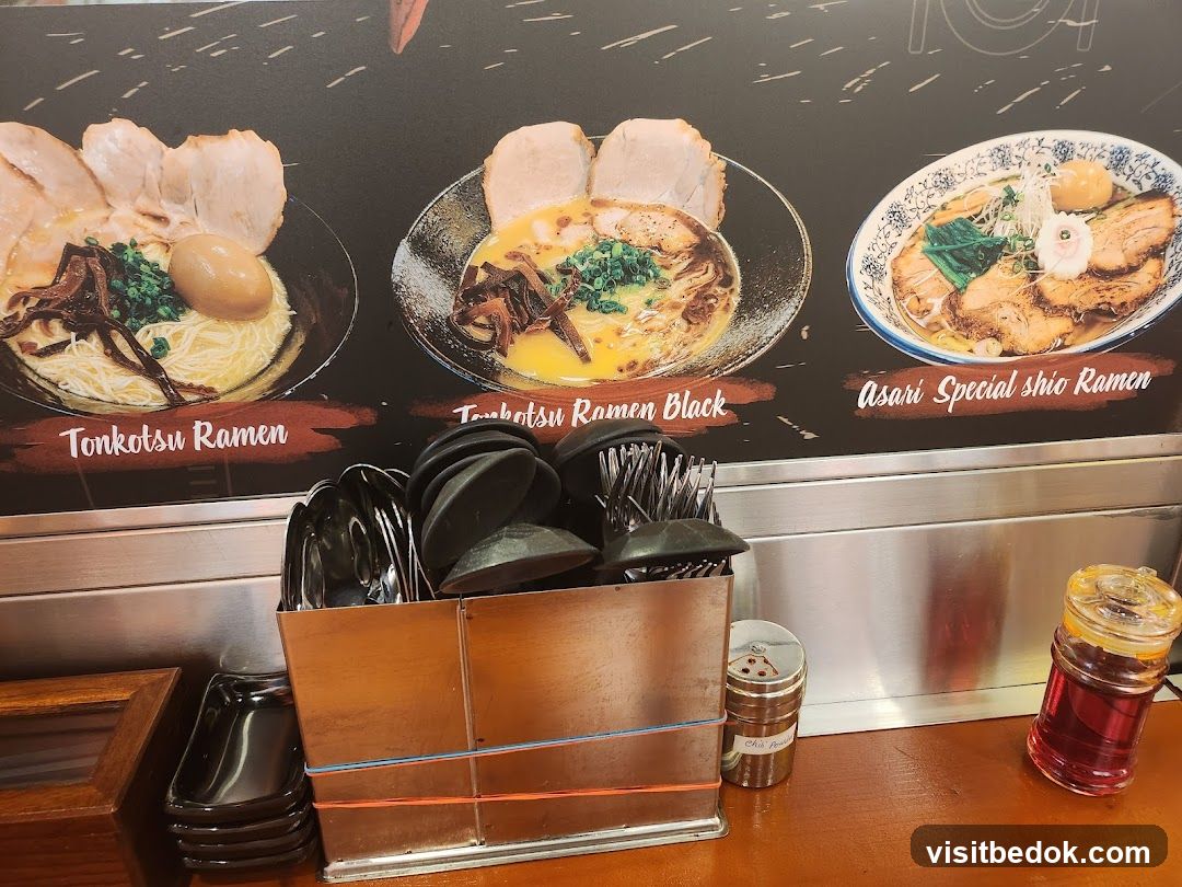 Ramen Menu Display