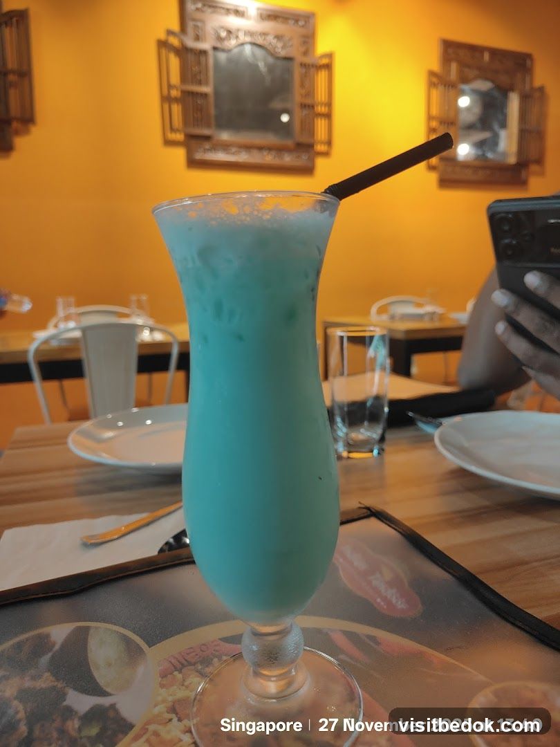 Blue Drink on Table