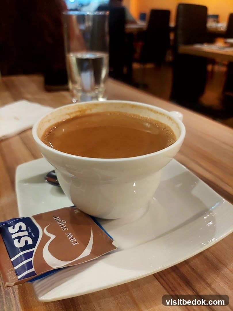 Coffee with Sugar Packet