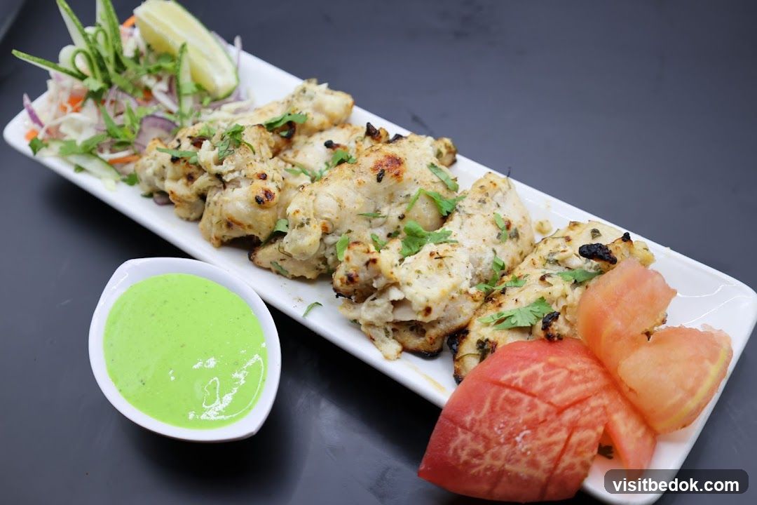 Chicken Tikka with Mint Chutney