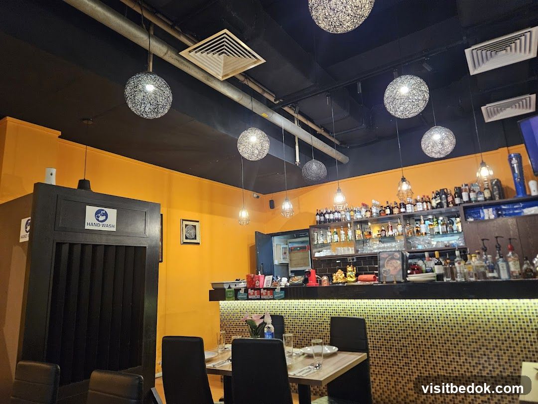 Restaurant Interior with Bar