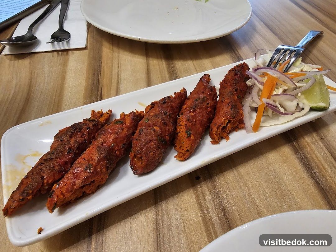 Spicy Kebabs with Salad