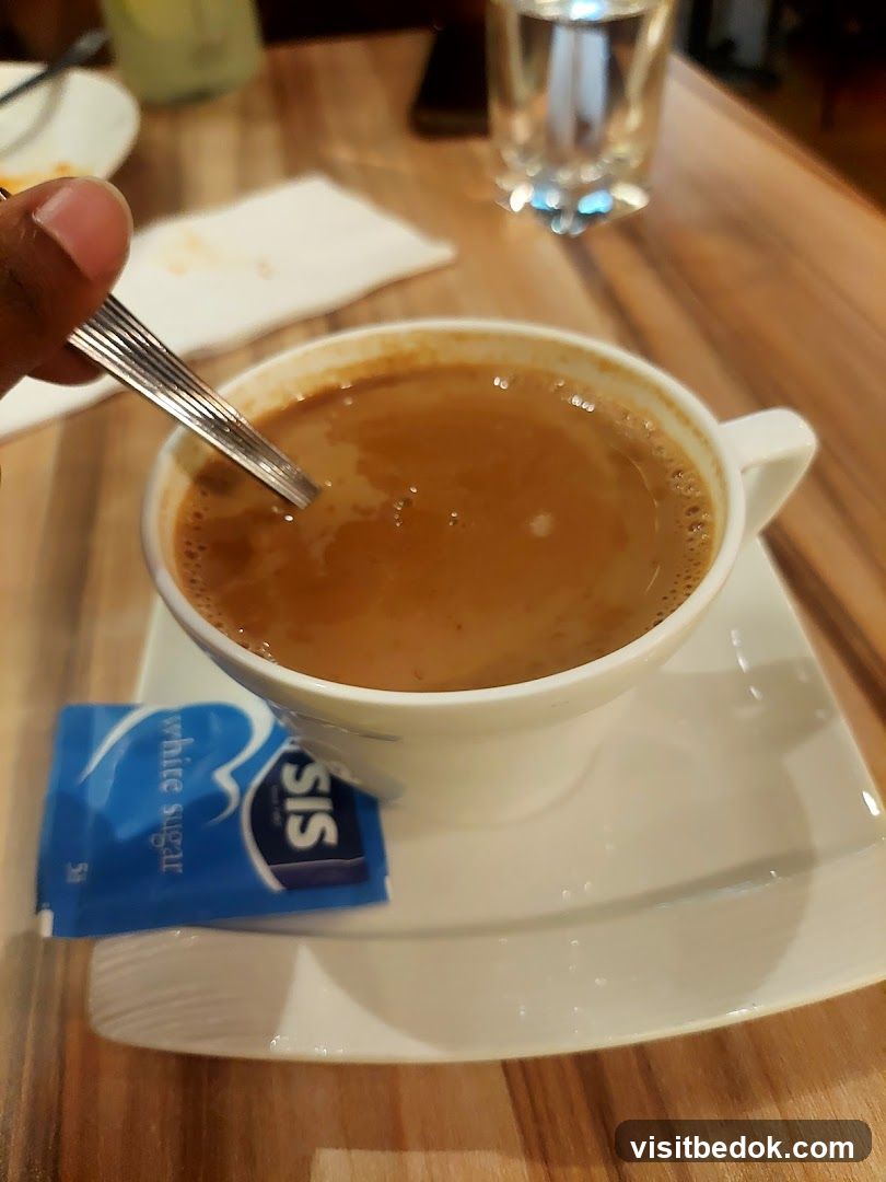 Coffee with Sugar Packet