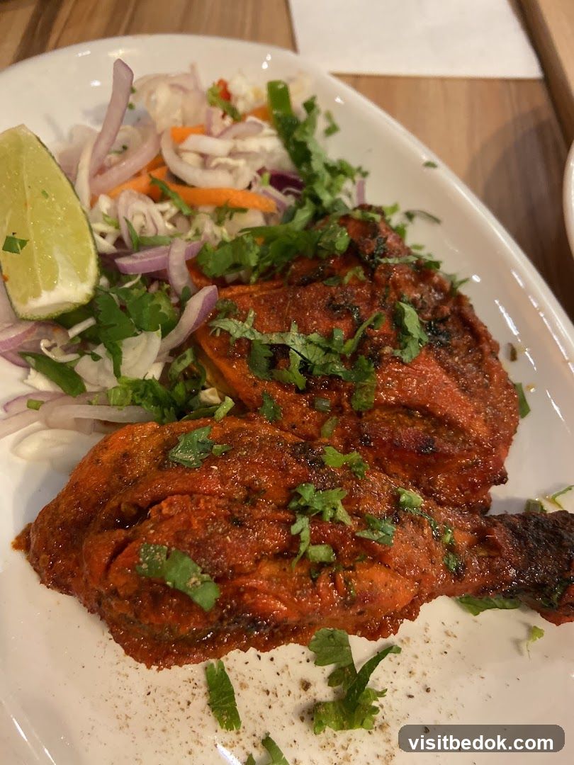 Tandoori Chicken with Salad