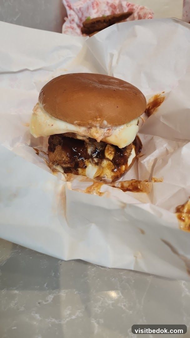 Burger with Cheese and Sauce