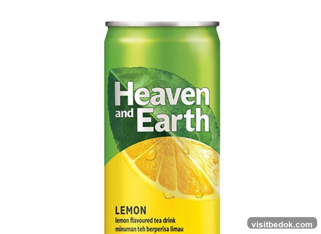 Heaven and Earth Lemon Flavoured Tea Drink Can