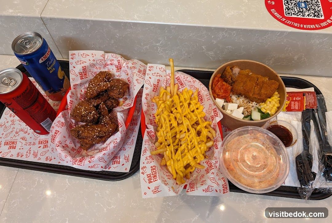 Meal Tray with Wings, Fries, and Rice Bowl