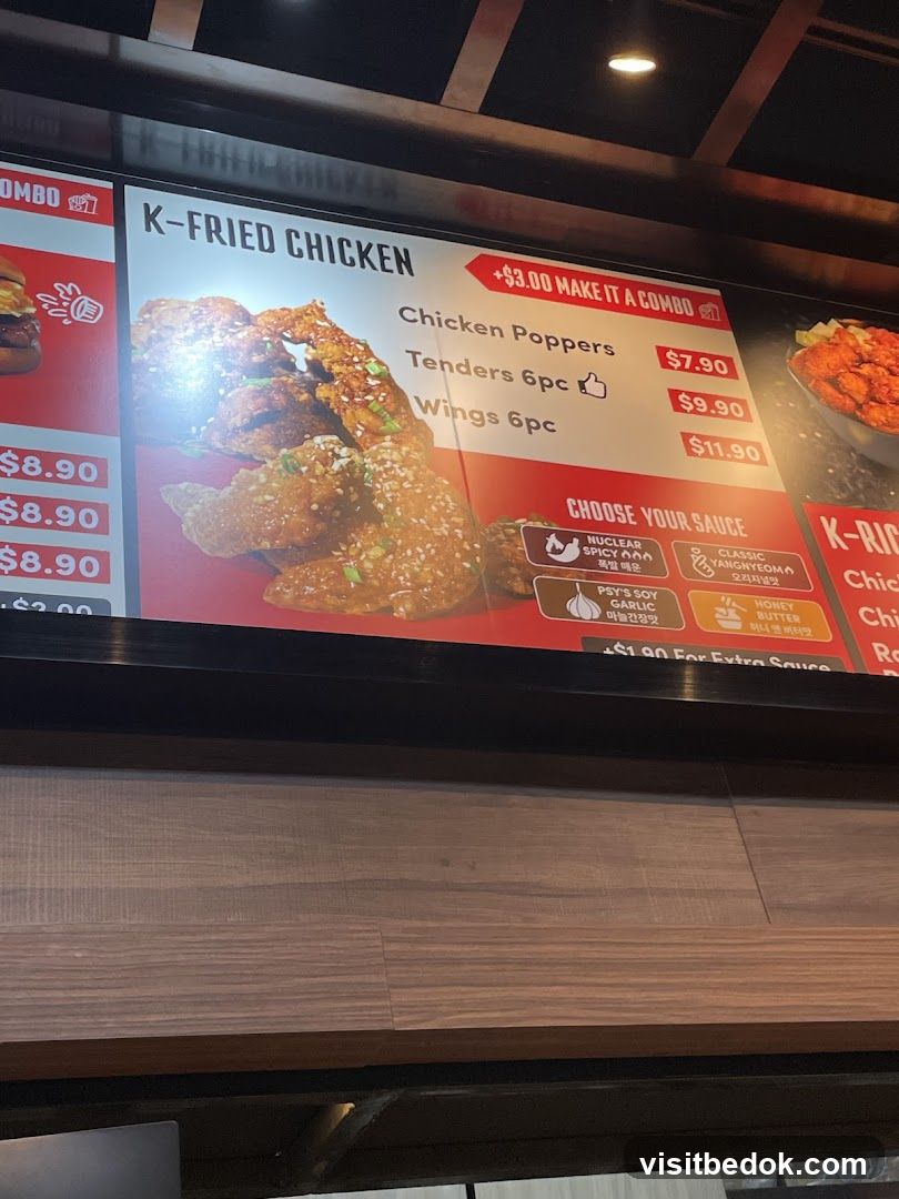 K-Fried Chicken Menu