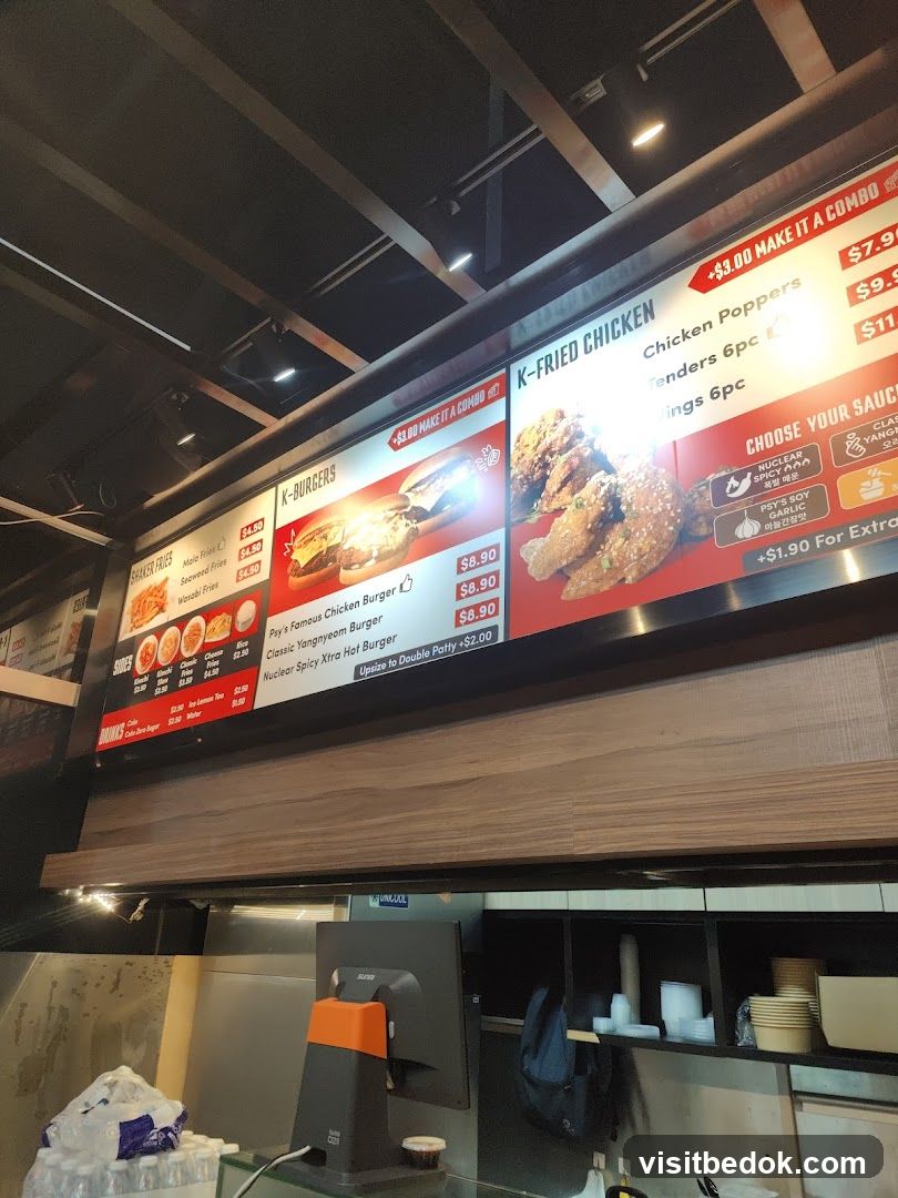 K-BURGERS & K-FRIED CHICKEN MENU