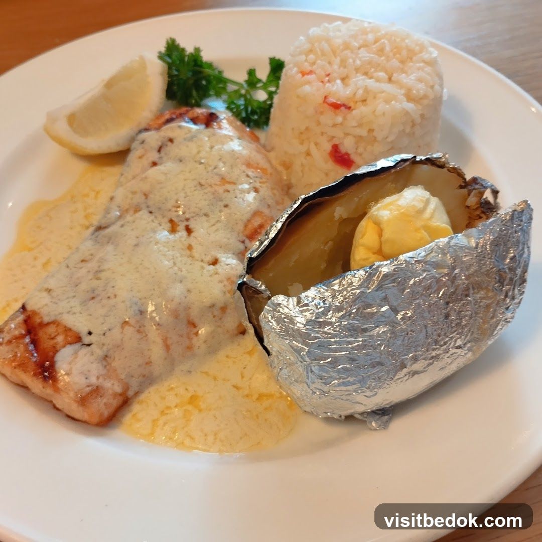 Salmon with Cream Sauce
