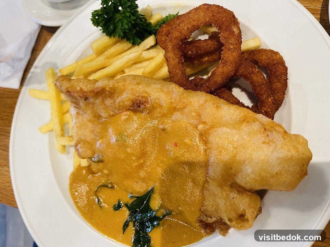 Fish and Chips with Onion Rings