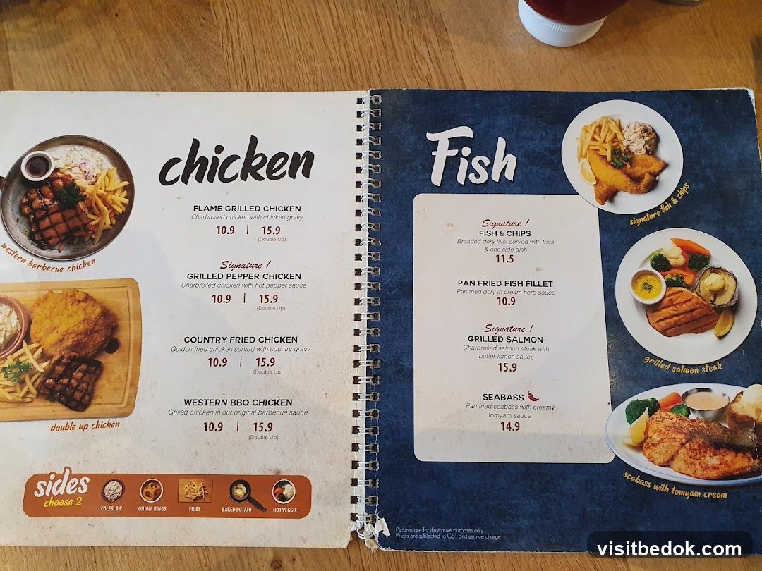 Chicken and Fish Menu