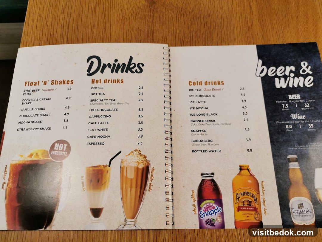 Drinks, Beer & Wine Menu