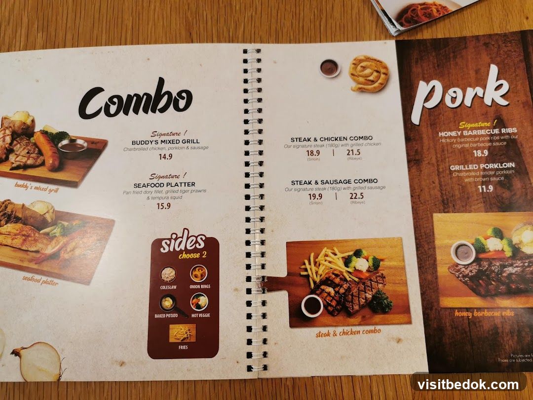Combo & Pork Menu