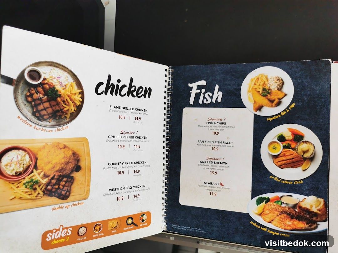 Chicken and Fish Menu