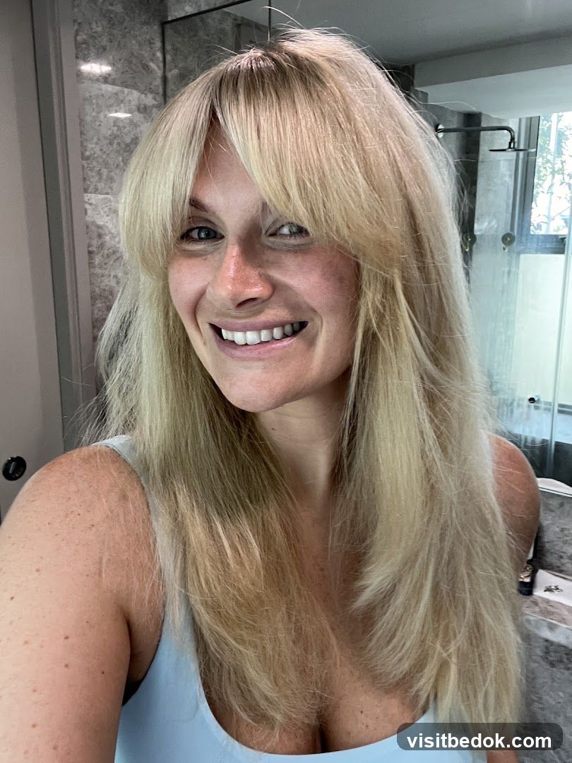 Woman with blonde hair
