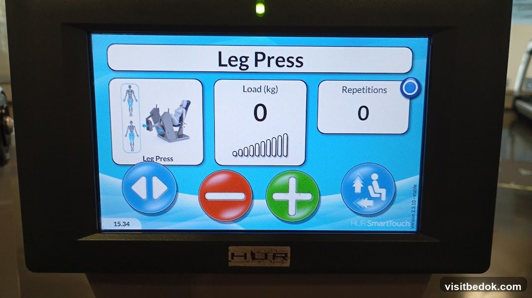 Leg Press Machine Display