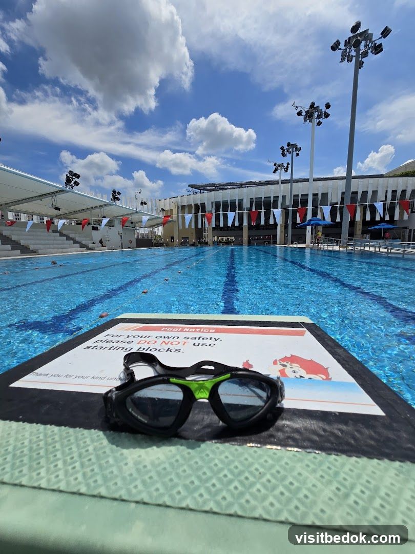 Swimming Pool with Goggles