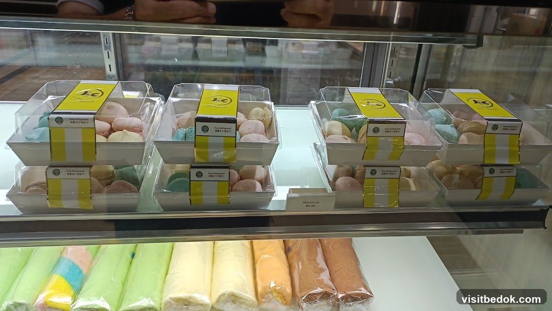 Pastries in a Display Case
