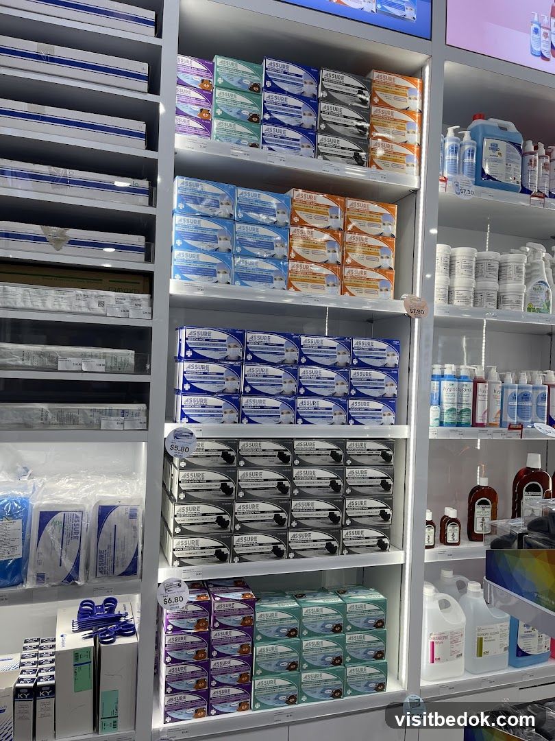 Medical Supplies on Shelves