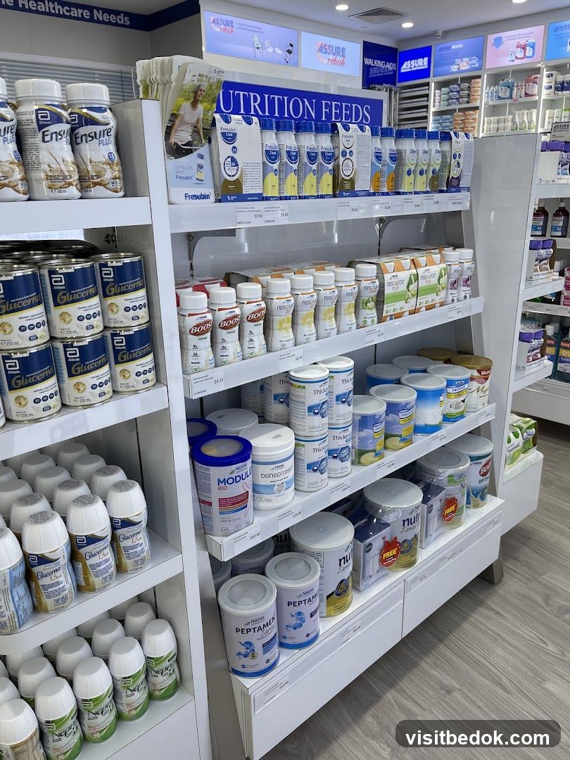 Nutritional Supplements Display