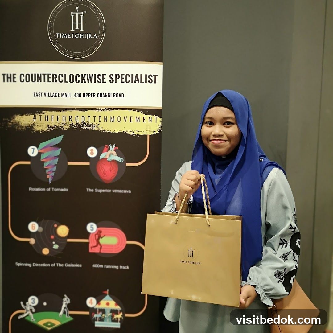 Woman with Shopping Bag and Display