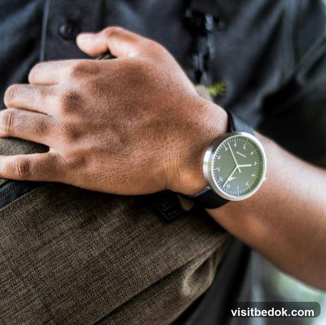 Man wearing a watch