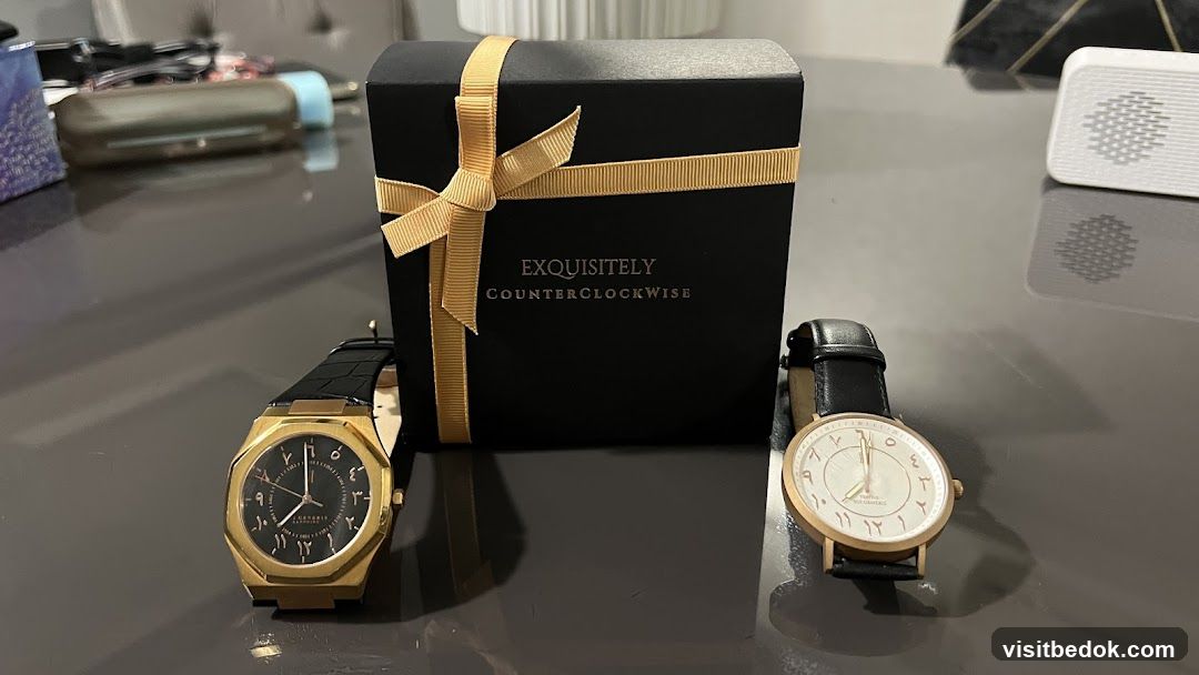 Two watches and a gift box