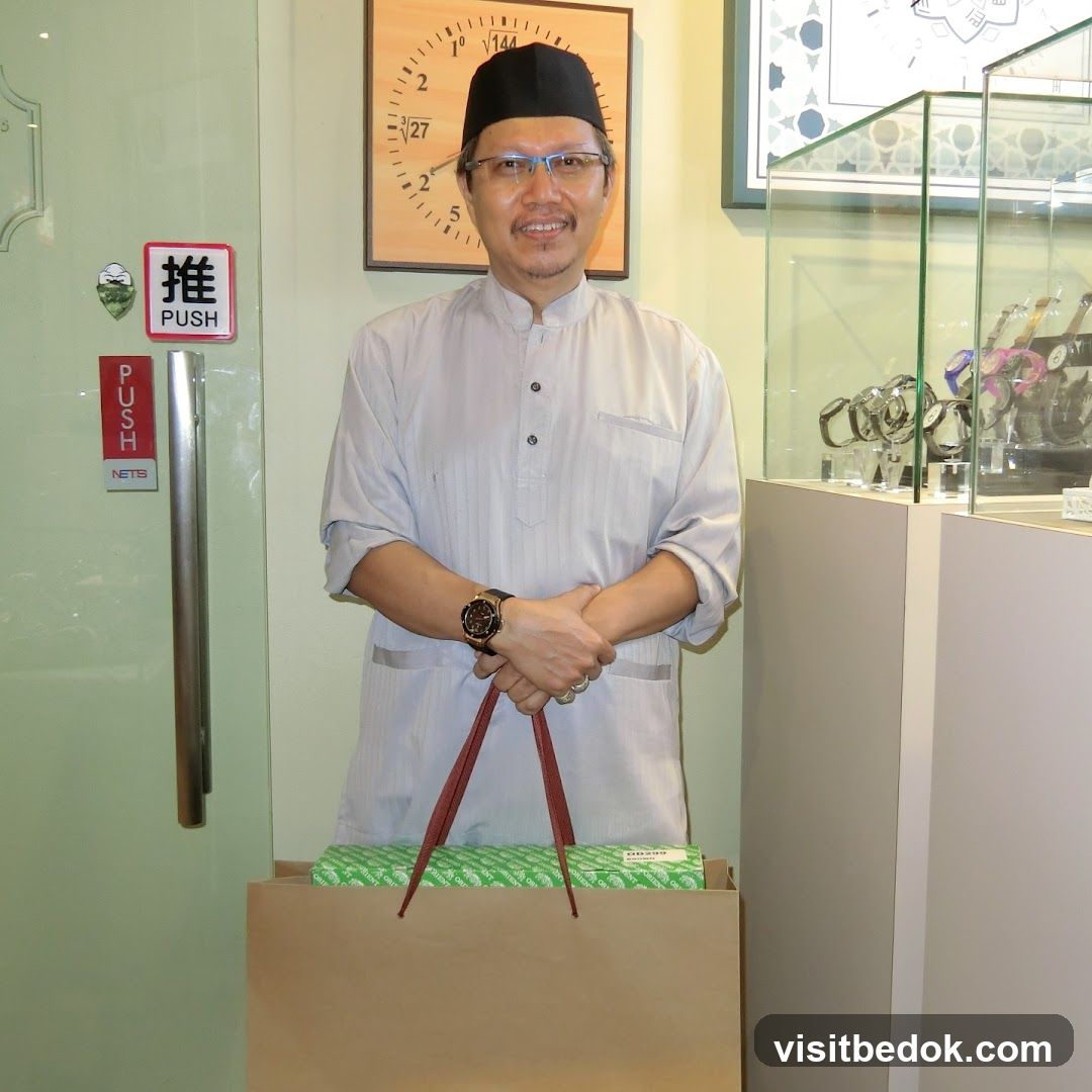 Man holding a shopping bag
