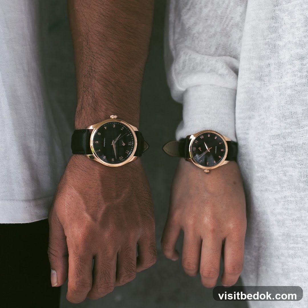 Couple Wearing Matching Watches