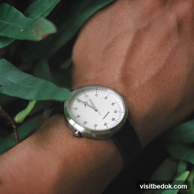 Wristwatch with minimalist design