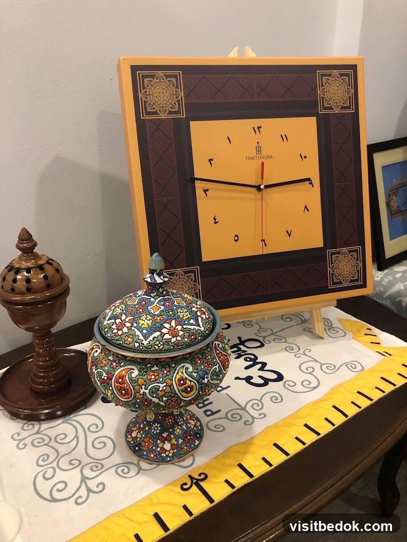Decorative items on a table