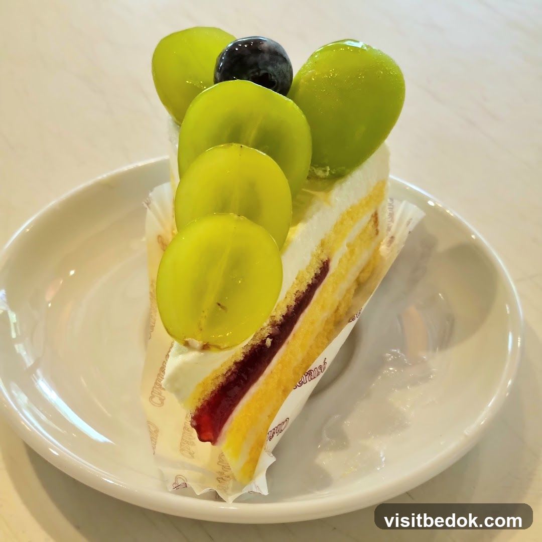 Grape Cake Slice