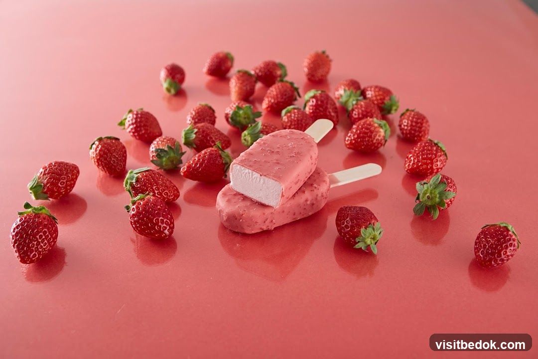 Strawberry Ice Cream Bars