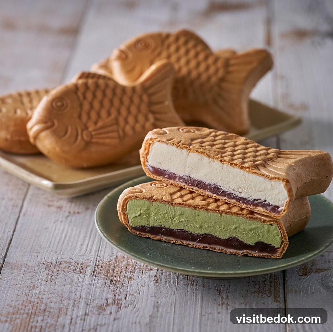Fish-shaped ice cream sandwiches