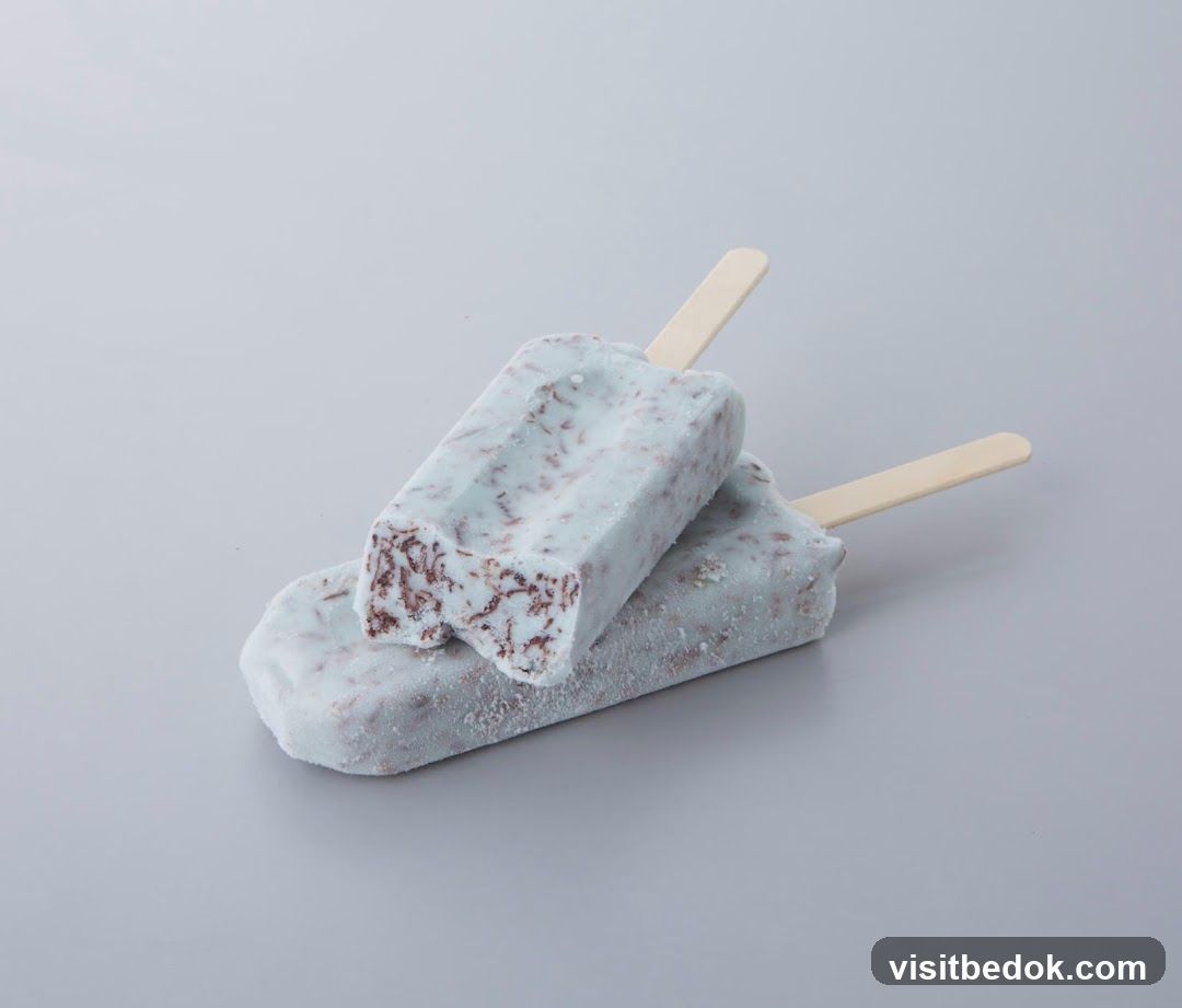 Two Mint Chocolate Chip Ice Cream Bars