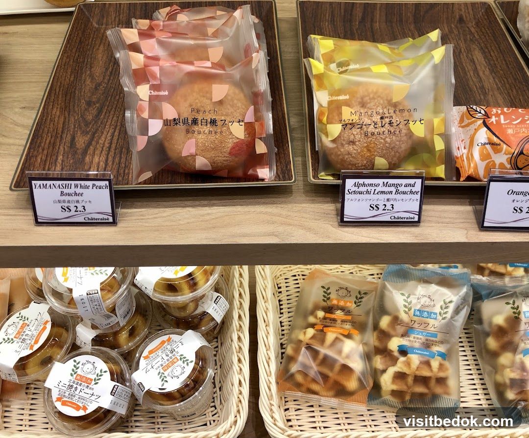 Assortment of pastries and waffles
