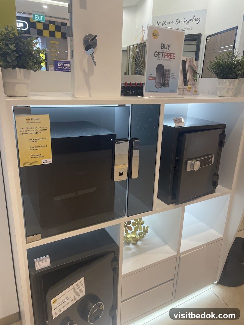 Yale Safes and Smart Locks Display