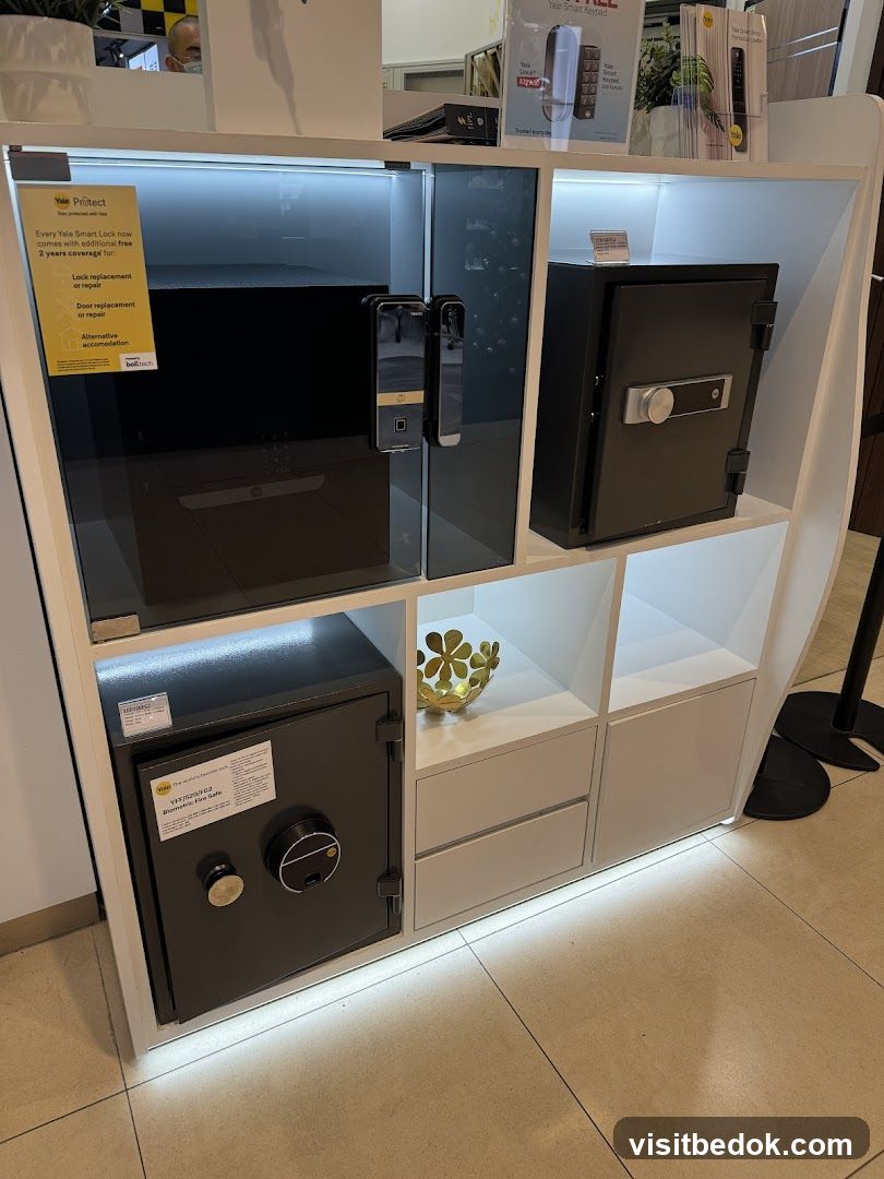 Display of Safes and Smart Locks