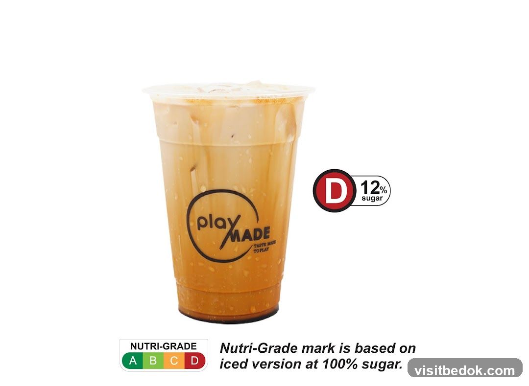 Iced Beverage with Nutri-Grade Label