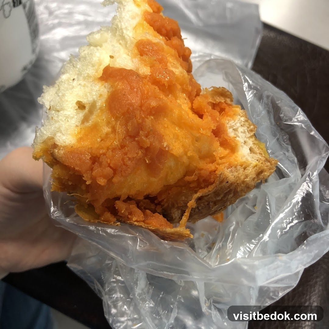 Sandwich with orange filling