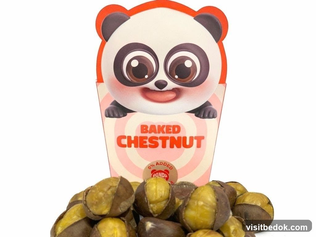 Baked Chestnuts with Panda Packaging