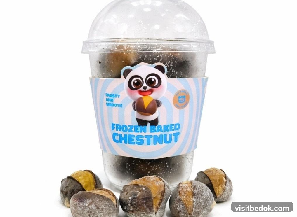 Frozen Baked Chestnut Drink