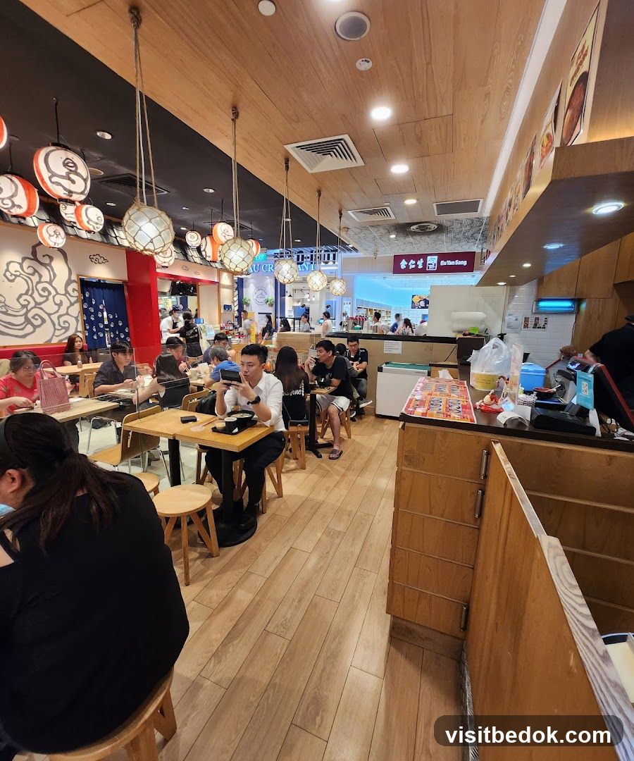 Restaurant Interior with Diners