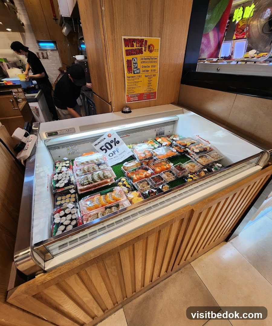 Sushi Display with Promotion