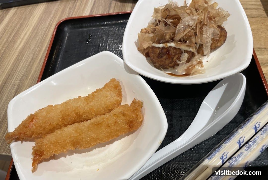 Fried Shrimp and Takoyaki