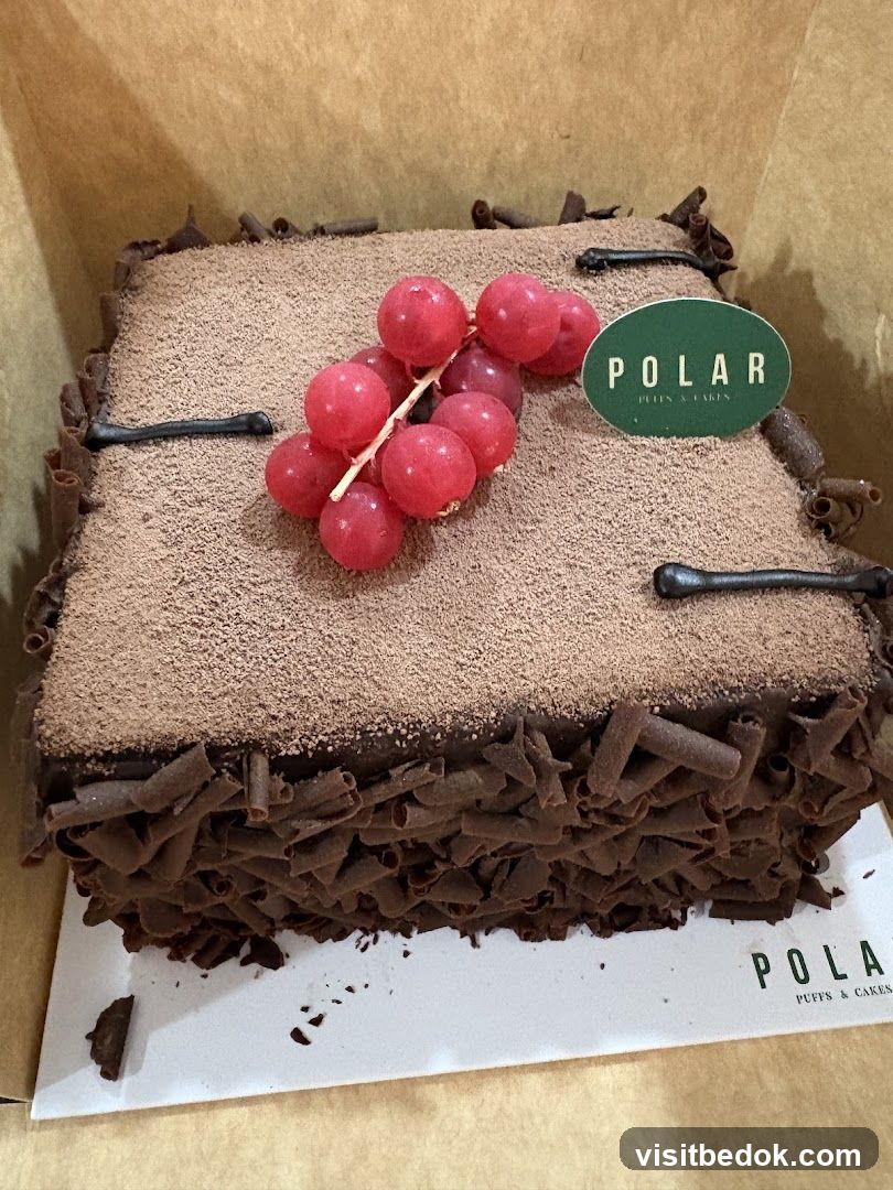 Chocolate Cake with Grapes