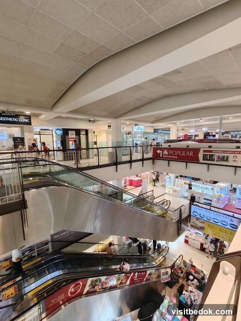 Shopping Mall Interior with Escalators